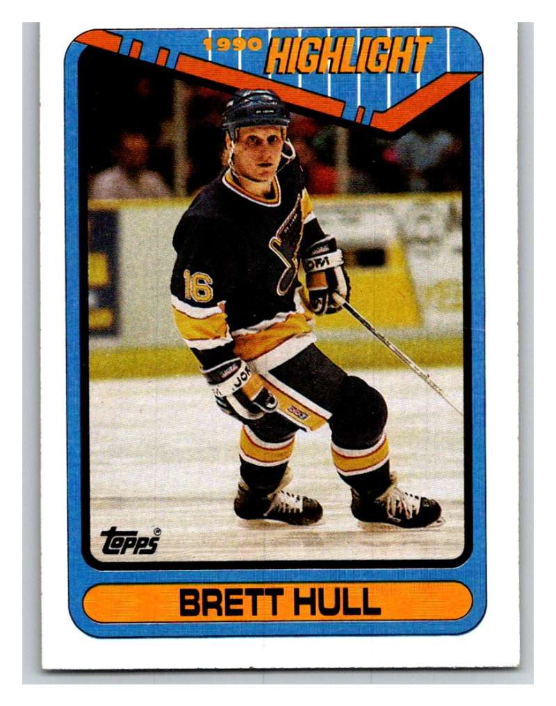 1990-91 Topps #4 Brett Hull HL Mint  Image 1