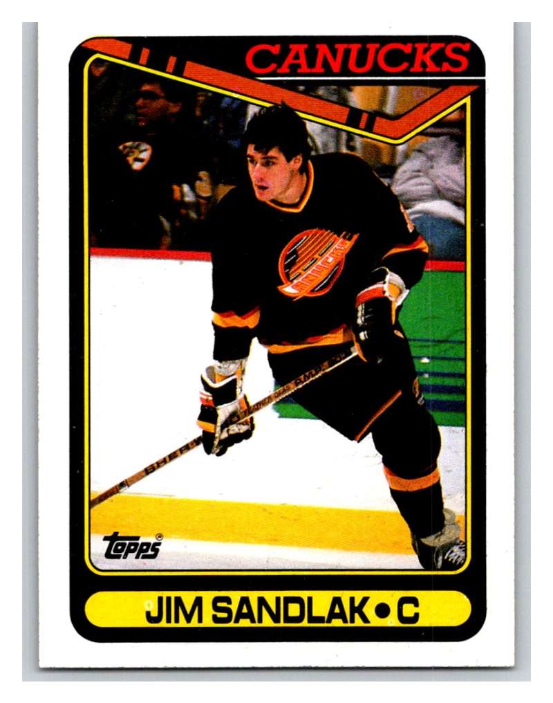 1990-91 Topps #18 Jim Sandlak Mint  Image 1