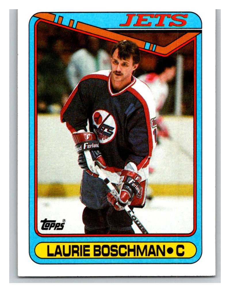 1990-91 Topps #39 Laurie Boschman Mint  Image 1