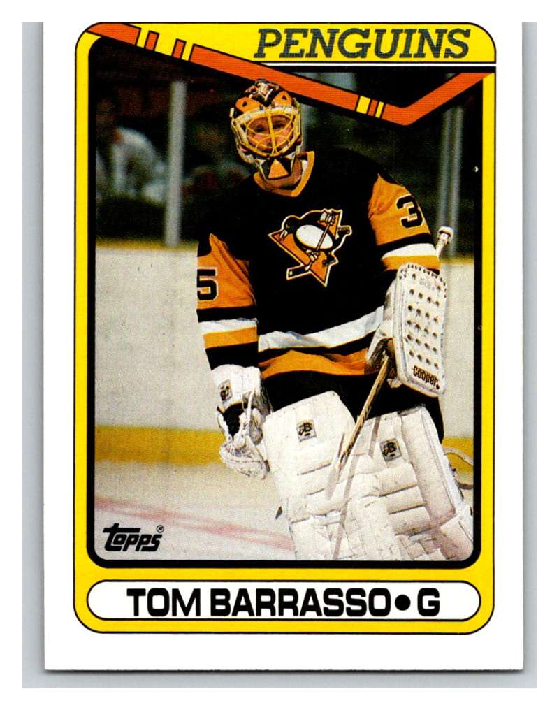 1990-91 Topps #65 Tom Barrasso Mint  Image 1