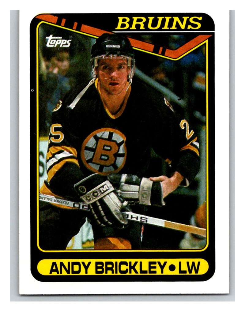 1990-91 Topps #88 Andy Brickley Mint  Image 1