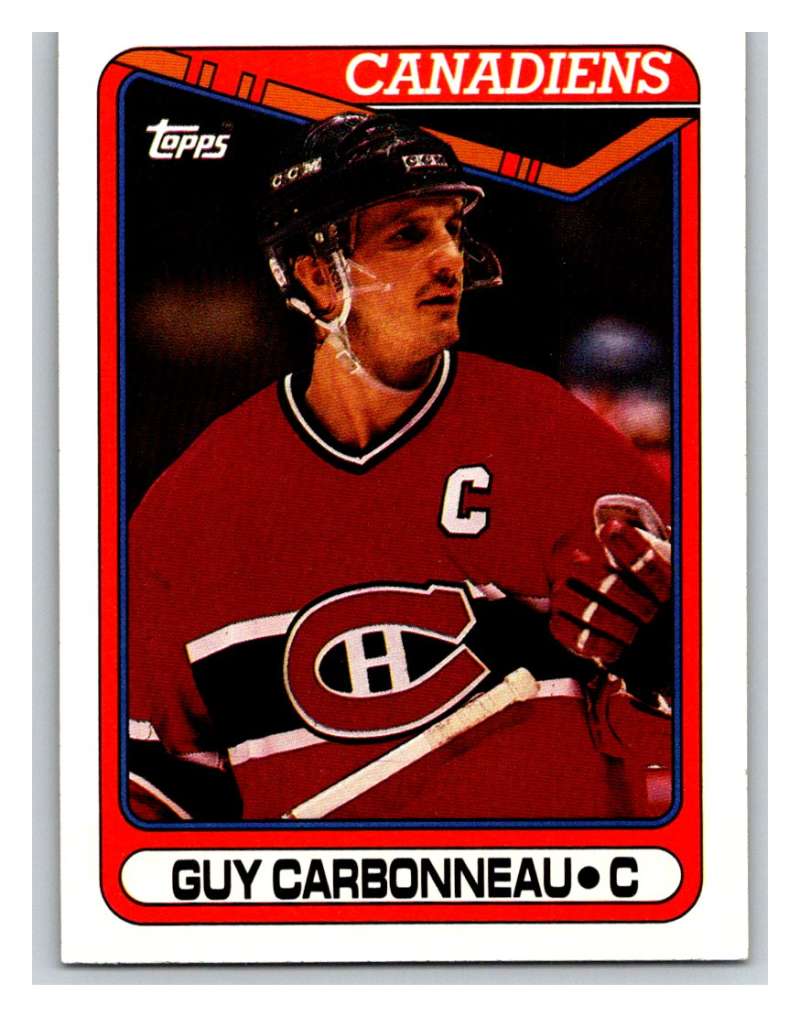 1990-91 Topps #93 Guy Carbonneau Mint  Image 1