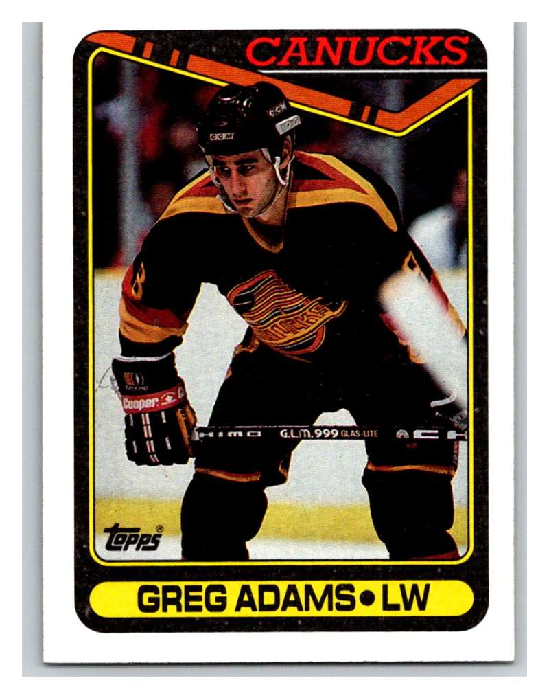 1990-91 Topps #106 Greg Adams Mint  Image 1
