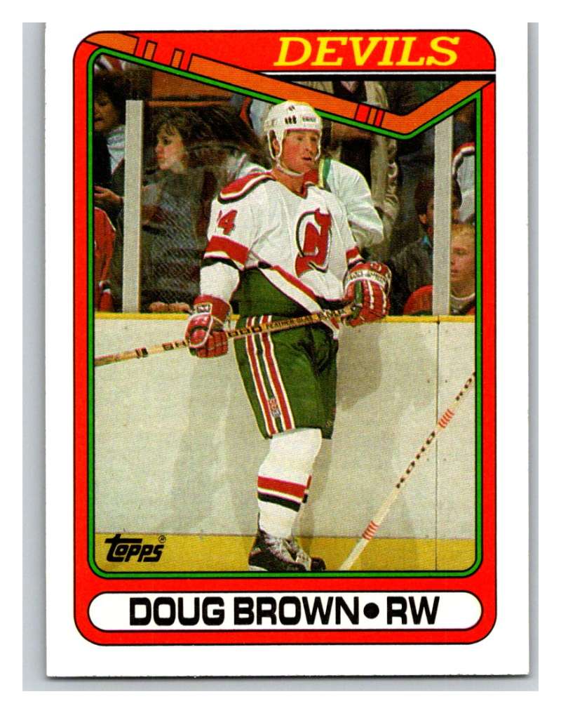 1990-91 Topps #117 Doug Brown Mint  Image 1