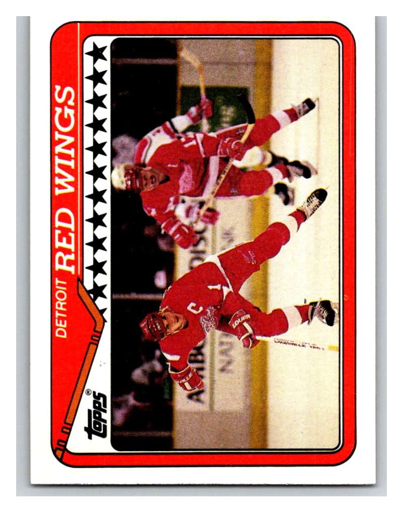 1990-91 Topps #133 Red Wings Team Mint  Image 1