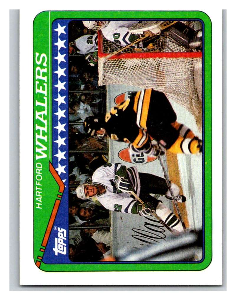 1990-91 Topps #144 Whalers Team Mint  Image 1