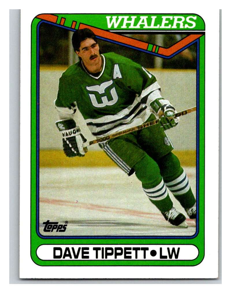 1990-91 Topps #183 Dave Tippett Mint  Image 1
