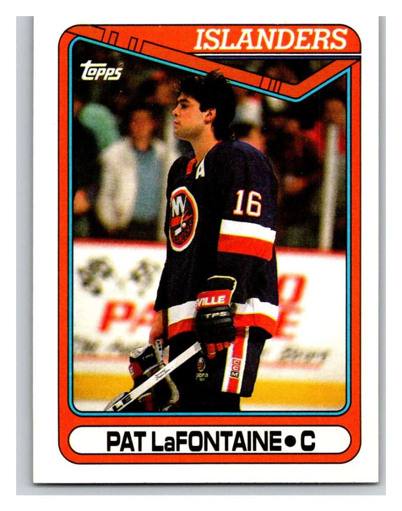 1990-91 Topps #184 Pat LaFontaine Mint  Image 1