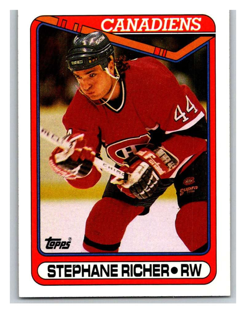 1990-91 Topps #186 Stephane Richer Mint
