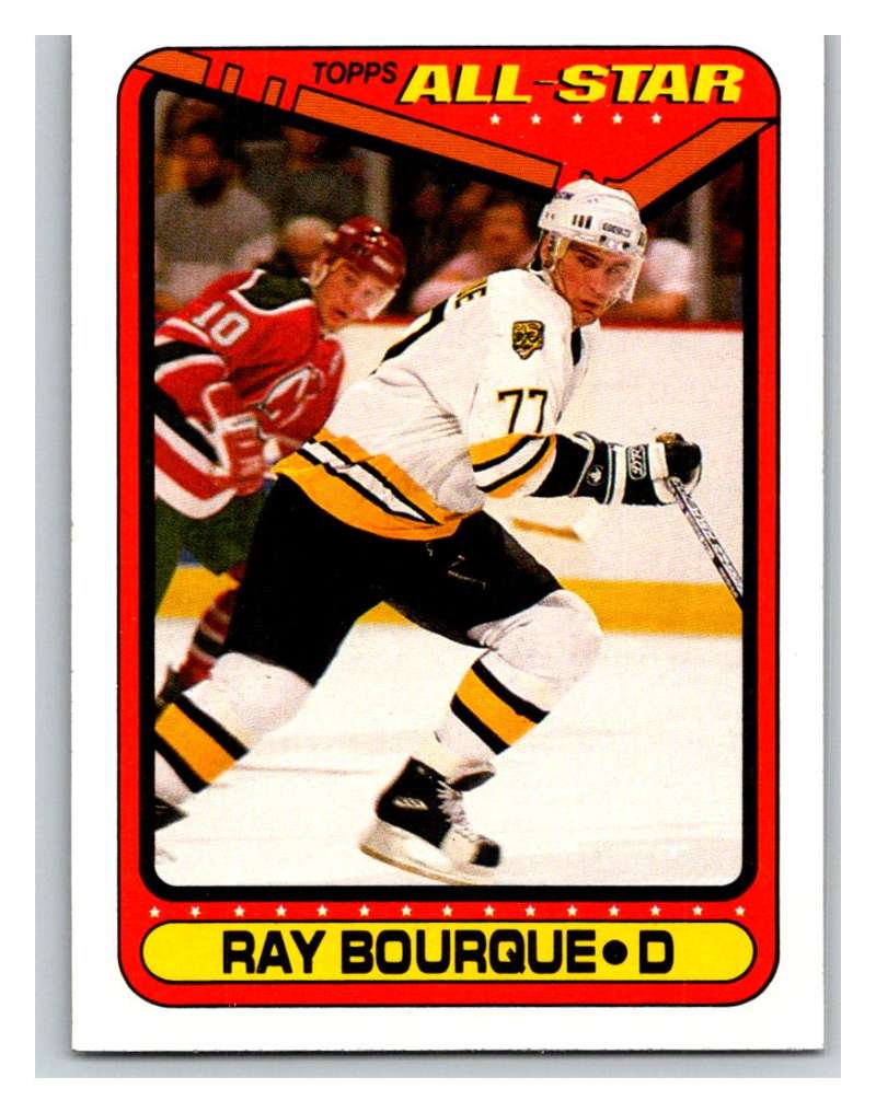 1990-91 Topps #196 Ray Bourque Mint  Image 1