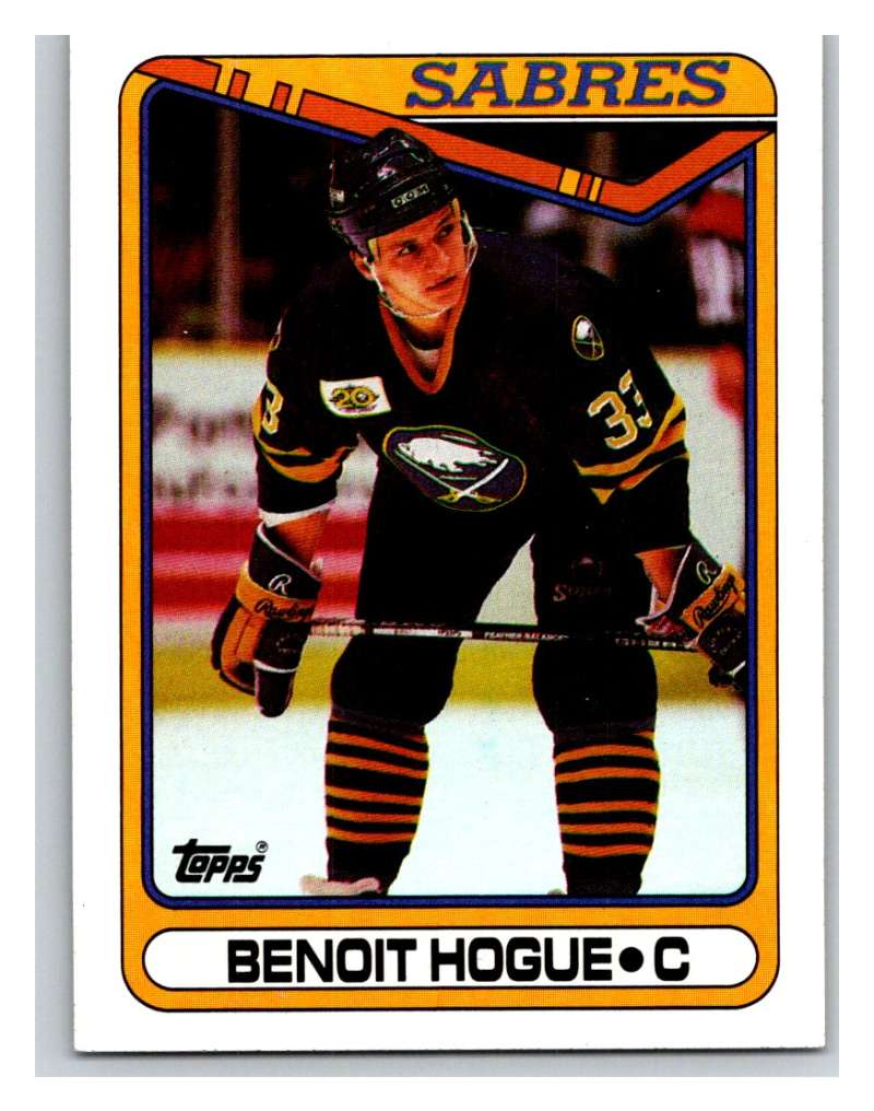 1990-91 Topps #215 Benoit Hogue Mint  Image 1