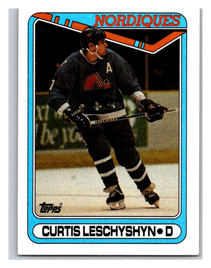 1990-91 Topps #216 Curtis Leschyshyn Mint RC Rookie Image 1