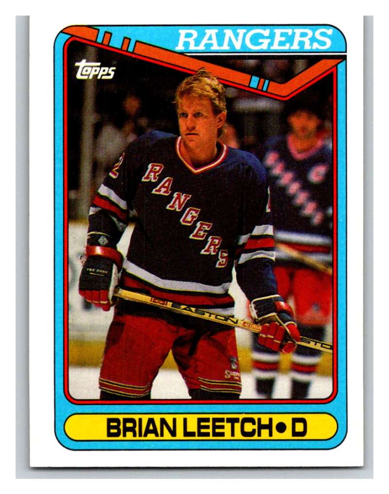 1990-91 Topps #221 Brian Leetch Mint  Image 1