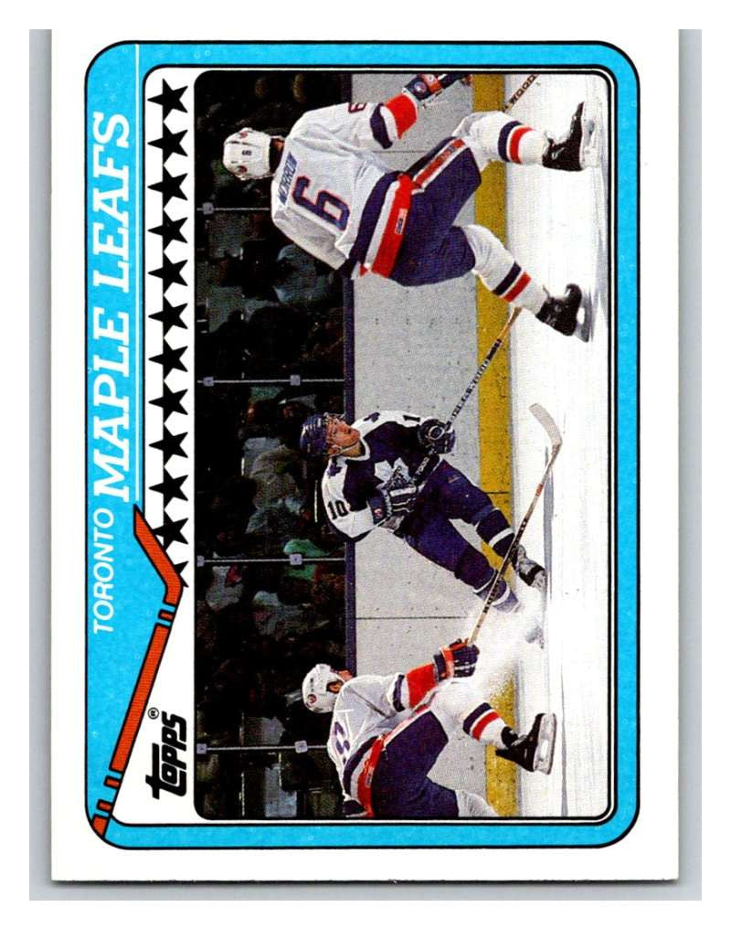 1990-91 Topps #241 Maple Leafs Team Mint