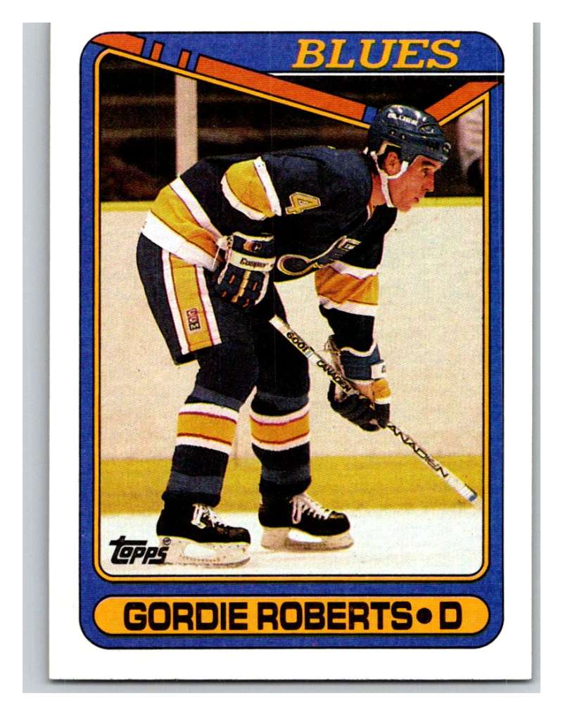 1990-91 Topps #256 Gordie Roberts Mint  Image 1