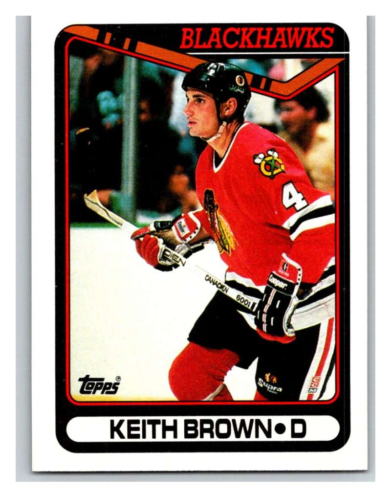1990-91 Topps #276 Keith Brown Mint  Image 1