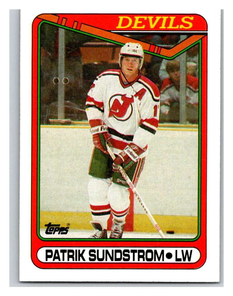 1990-91 Topps #306 Patrik Sundstrom Mint  Image 1