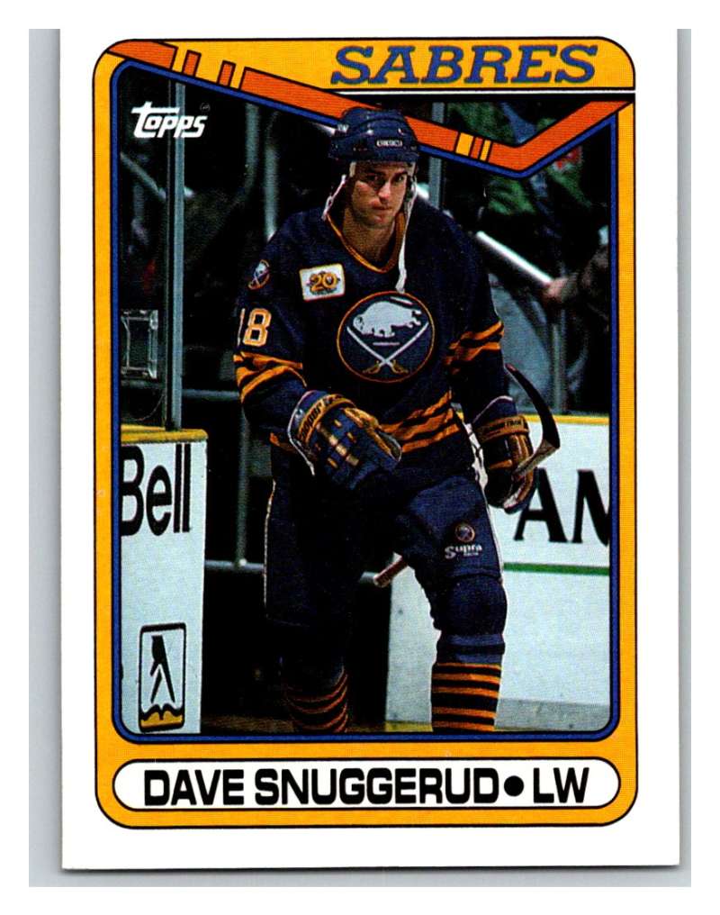 1990-91 Topps #340 Dave Snuggerud Mint  Image 1