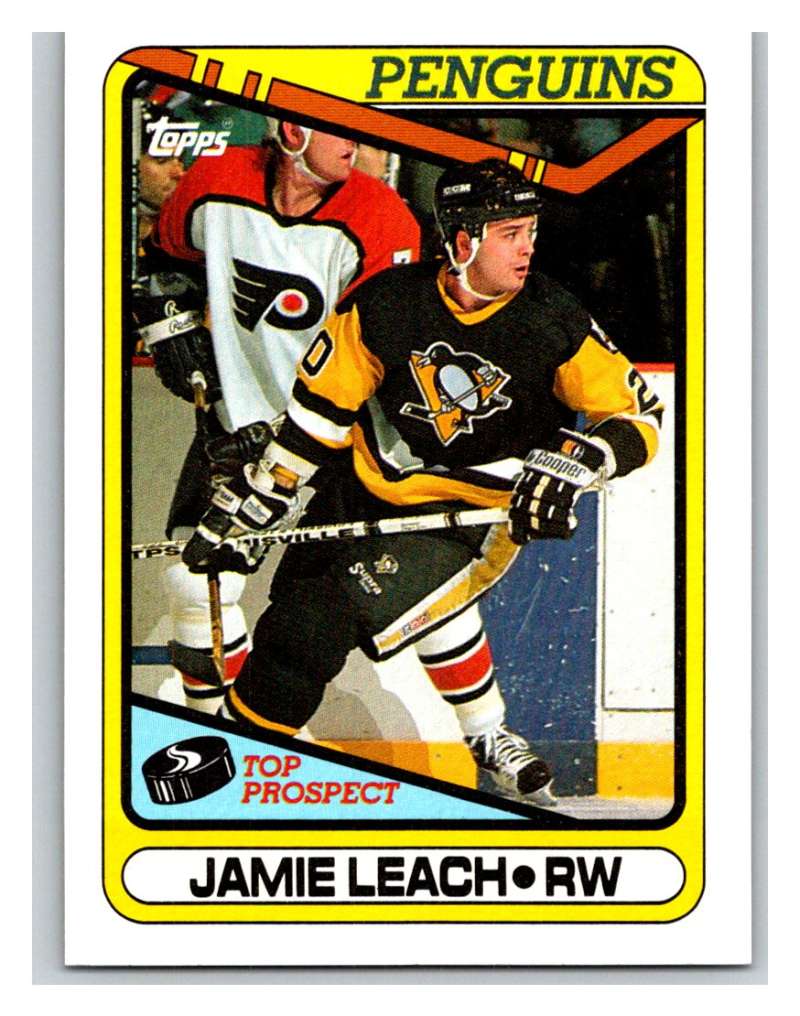 1990-91 Topps #377 Jamie Leach Mint  Image 1