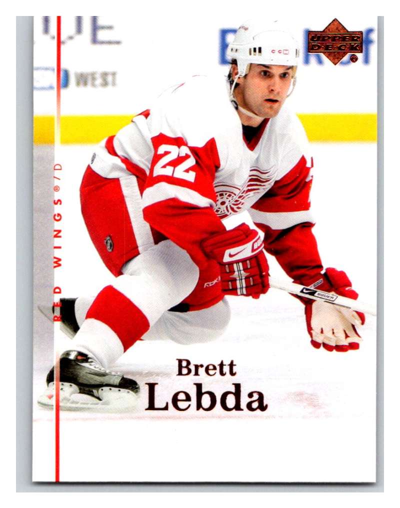 2007-08 Upper Deck #7 Brett Lebda Red Wings Image 1