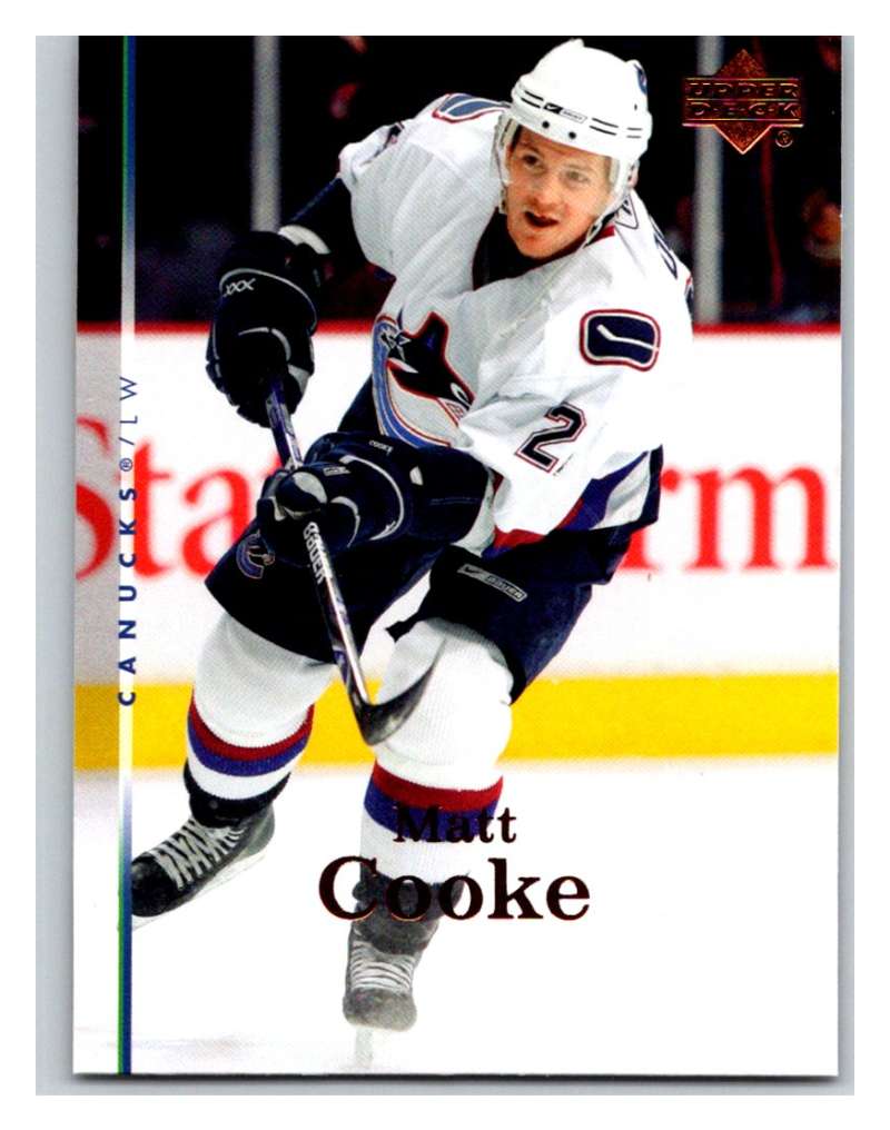 2007-08 Upper Deck #35 Matt Cooke Canucks Image 1