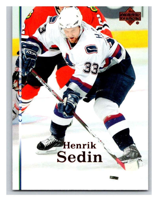 2007-08 Upper Deck #37 Henrik Sedin Canucks