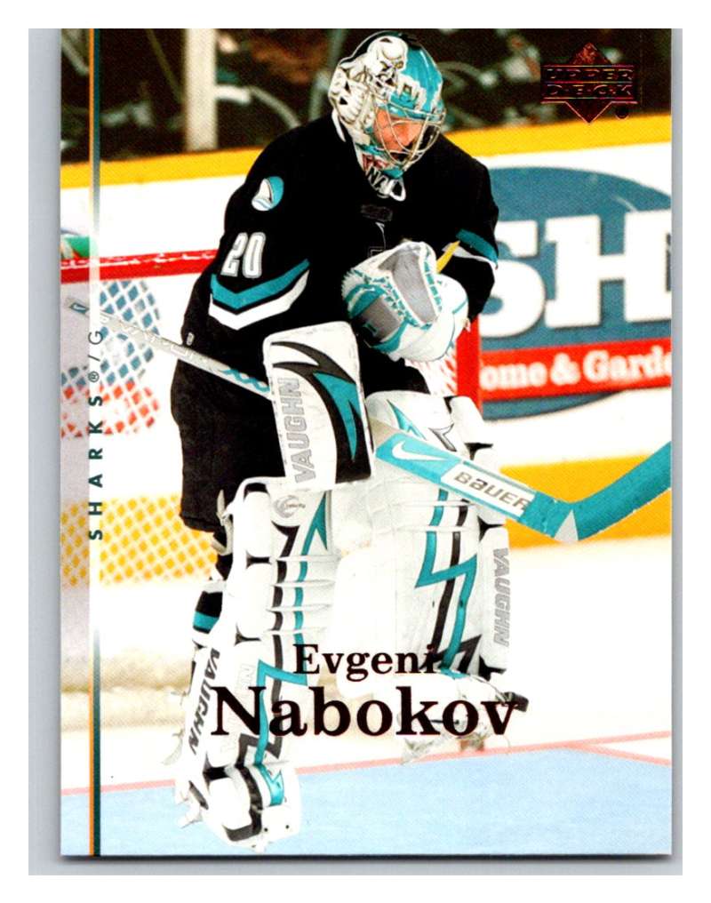 2007-08 Upper Deck #78 Evgeni Nabokov Sharks Image 1