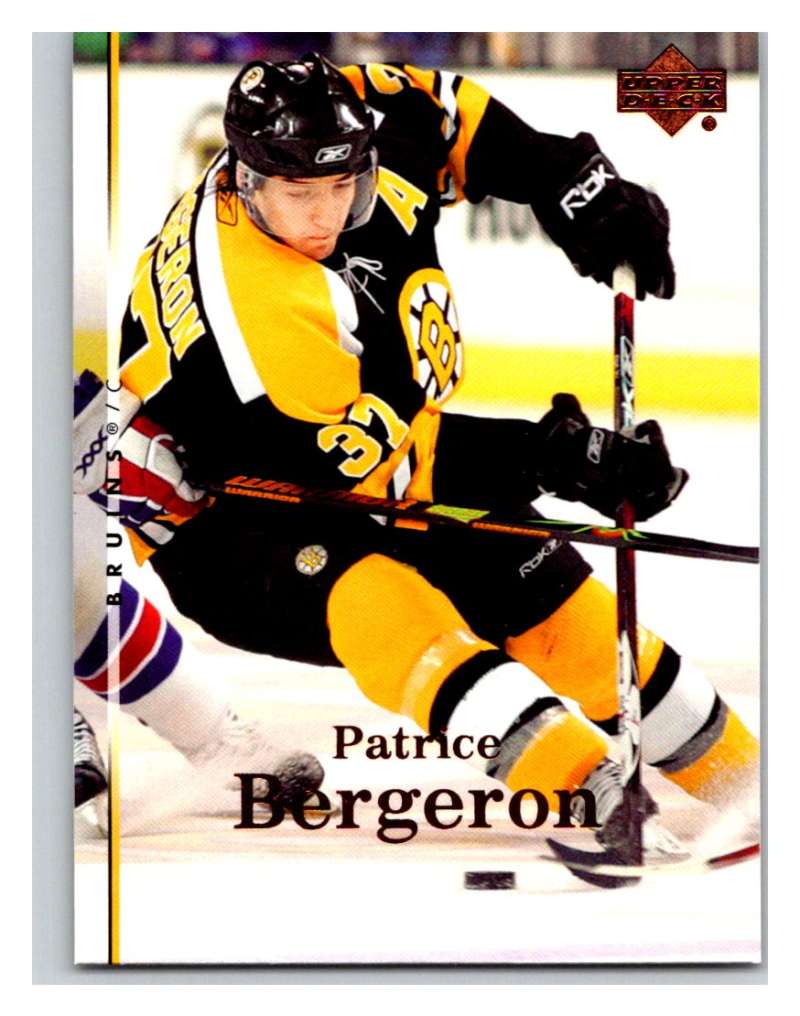 2007-08 Upper Deck #162 Patrice Bergeron Bruins Image 1