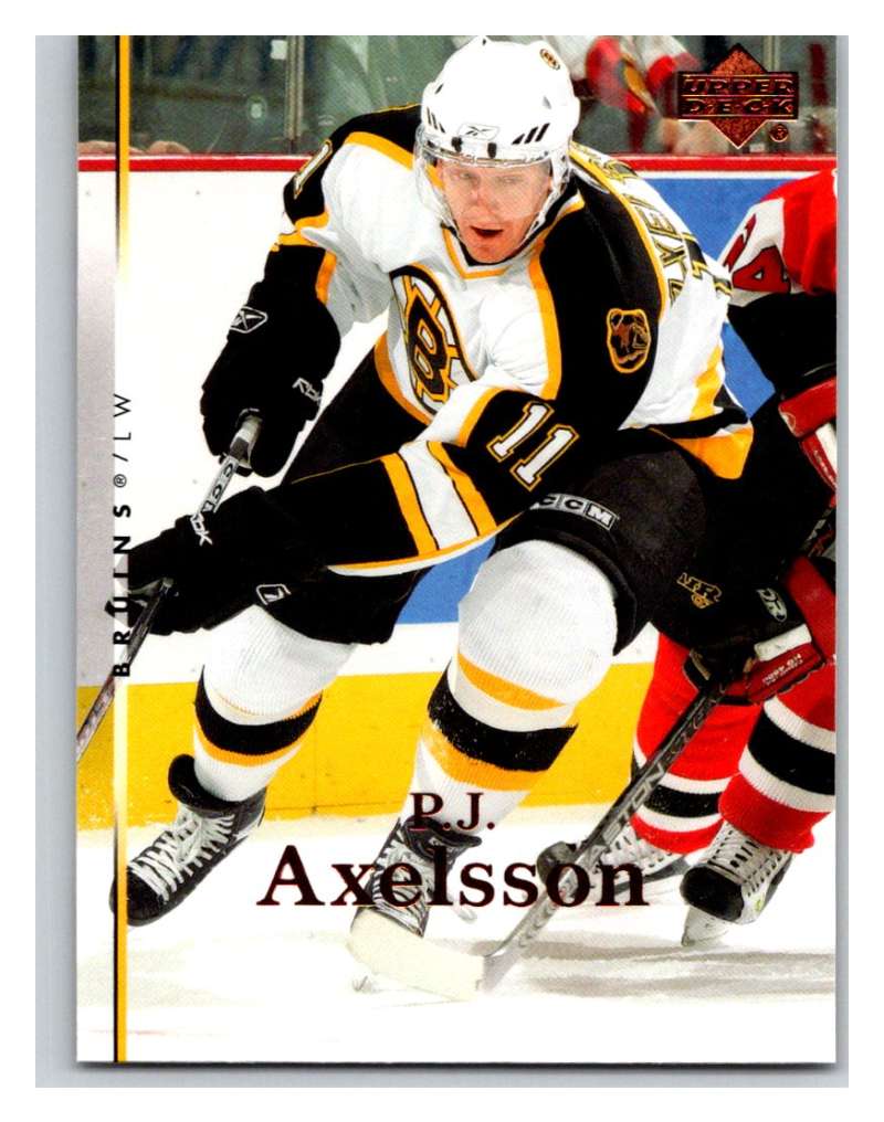 2007-08 Upper Deck #167 P.J. Axelsson Bruins Image 1