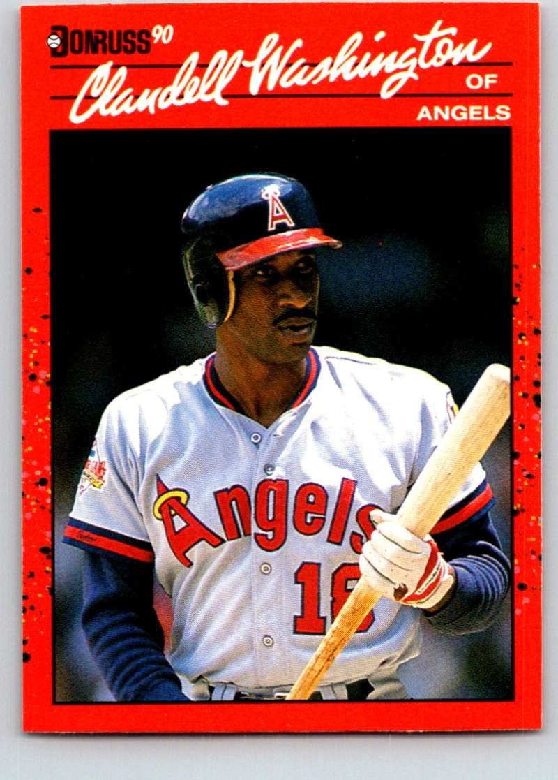 1990 Donruss #52 Claudell Washington Mint  Image 1