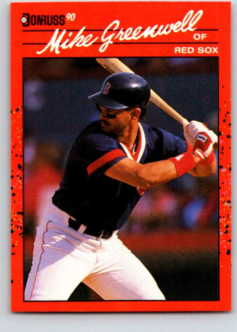 1990 Donruss #66 Mike Greenwell Mint  Image 1