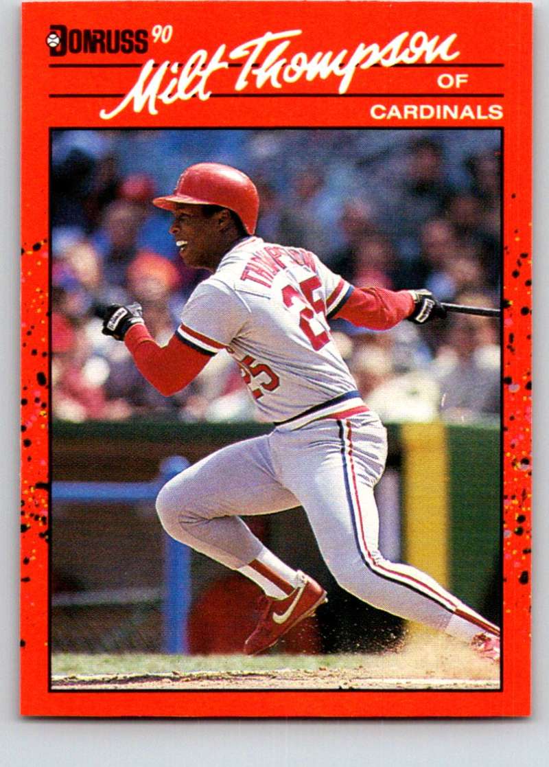 1990 Donruss #82 Milt Thompson Mint  Image 1