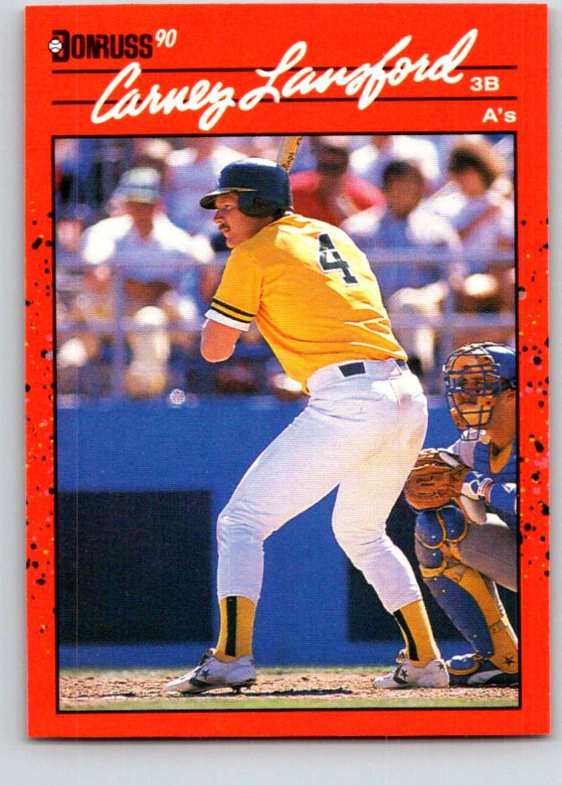 1990 Donruss #95 Carney Lansford Mint  Image 1