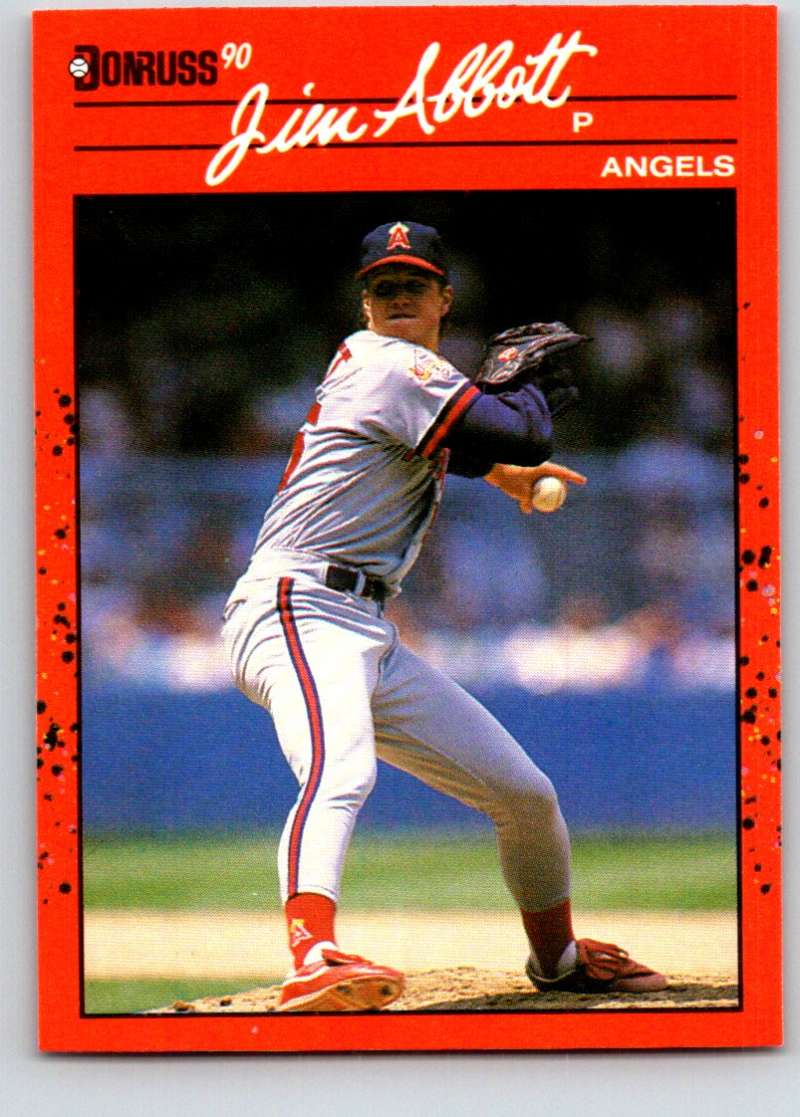 1990 Donruss #108 Jim Abbott Mint  Image 1