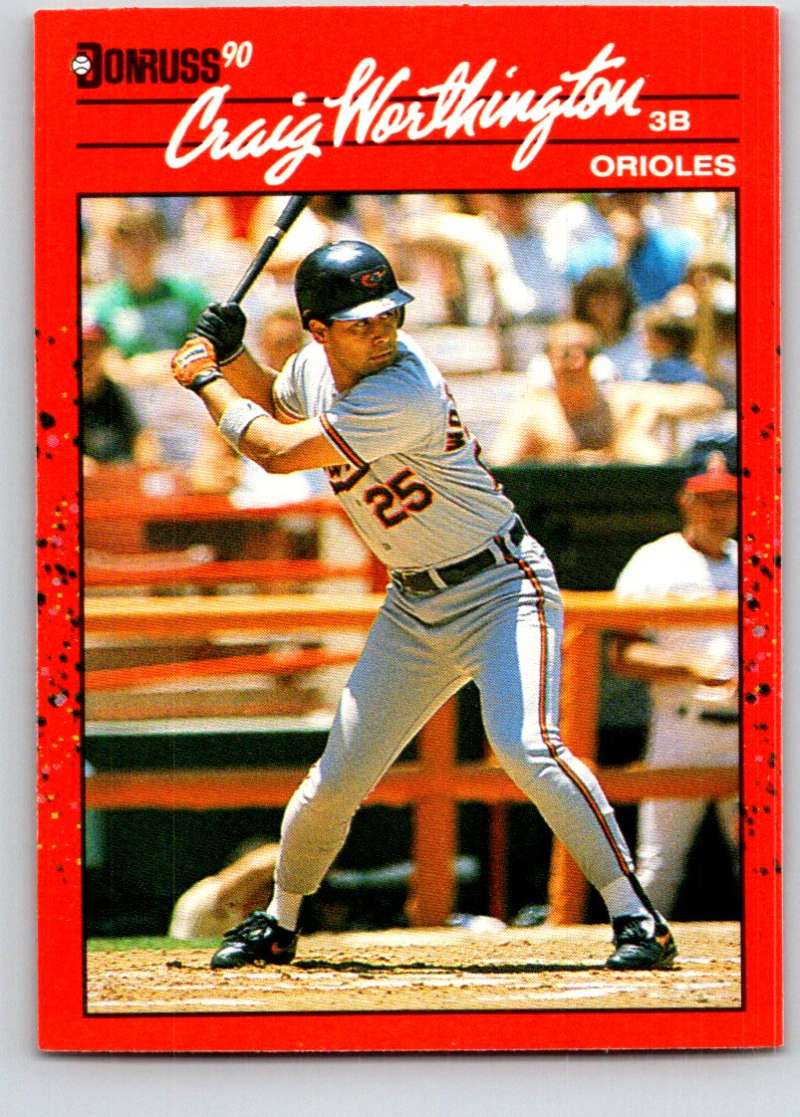 1990 Donruss #141 Craig Worthington Mint  Image 1