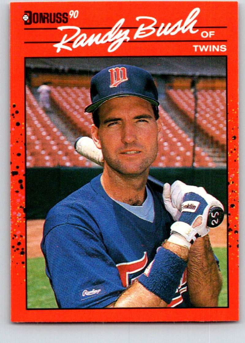 1990 Donruss #199 Randy Bush Mint  Image 1