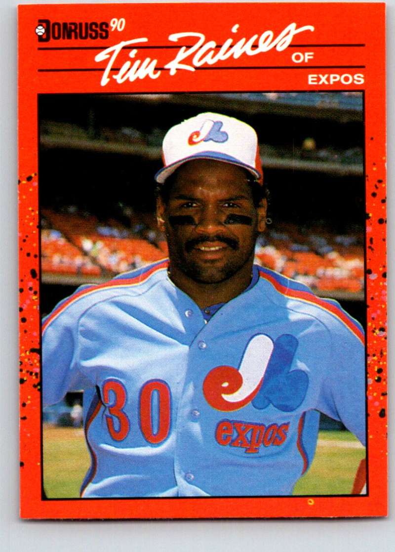 1990 Donruss #216 Tim Raines Mint  Image 1