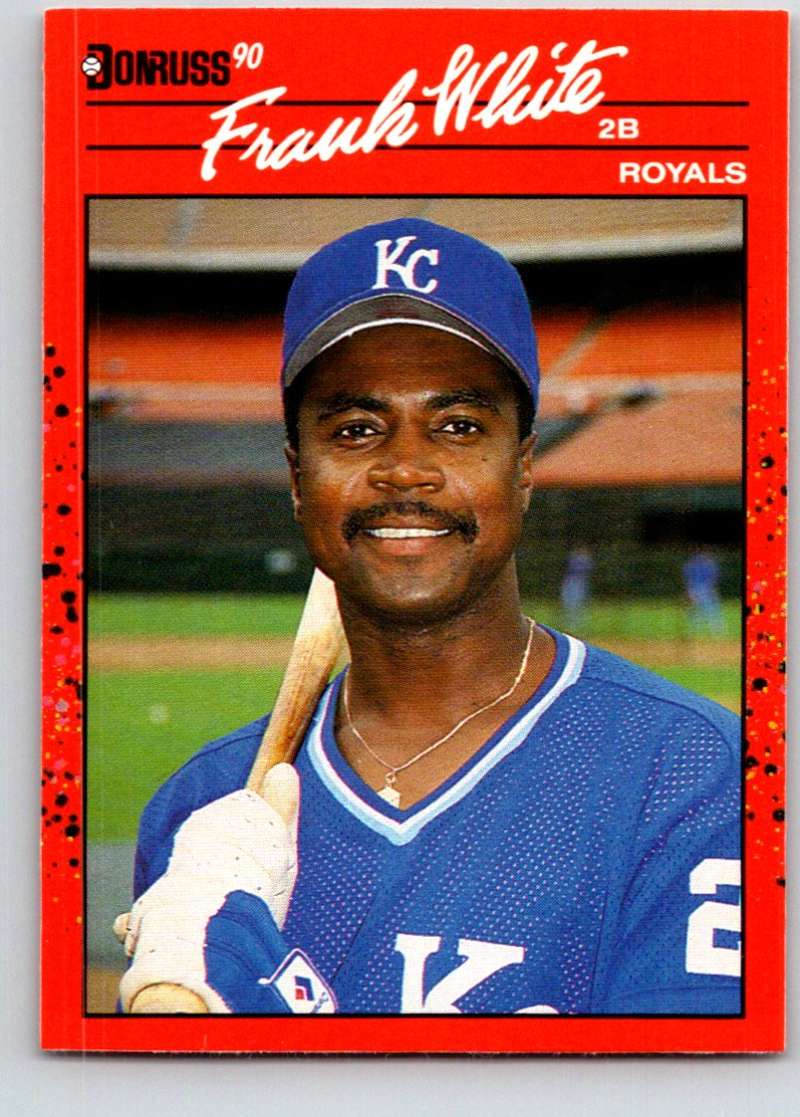 1990 Donruss #262 Frank White Mint  Image 1
