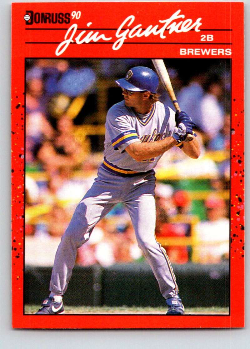 1990 Donruss #291 Jim Gantner Mint  Image 1