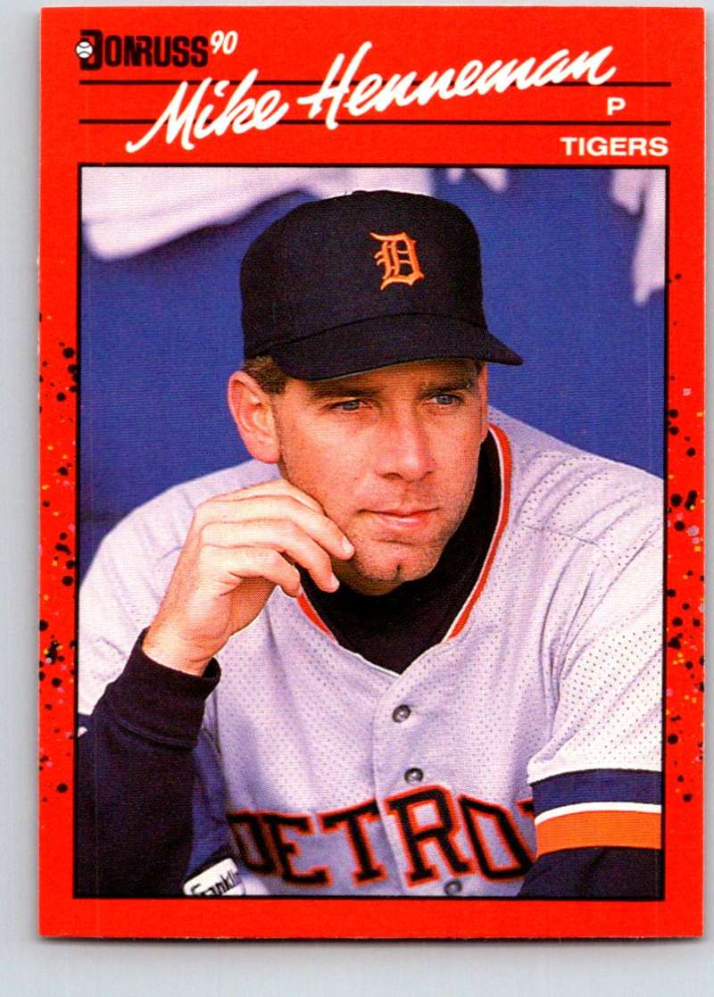 1990 Donruss #296 Mike Henneman Mint  Image 1