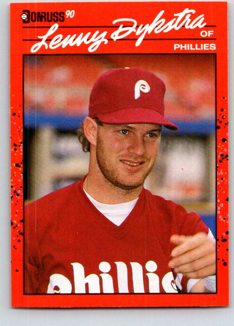 1990 Donruss #313 Lenny Dykstra Mint  Image 1