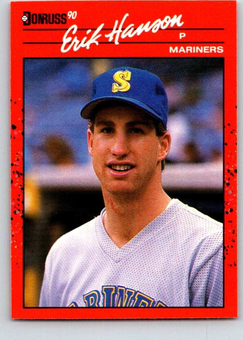 1990 Donruss #345 Erik Hanson Mint  Image 1