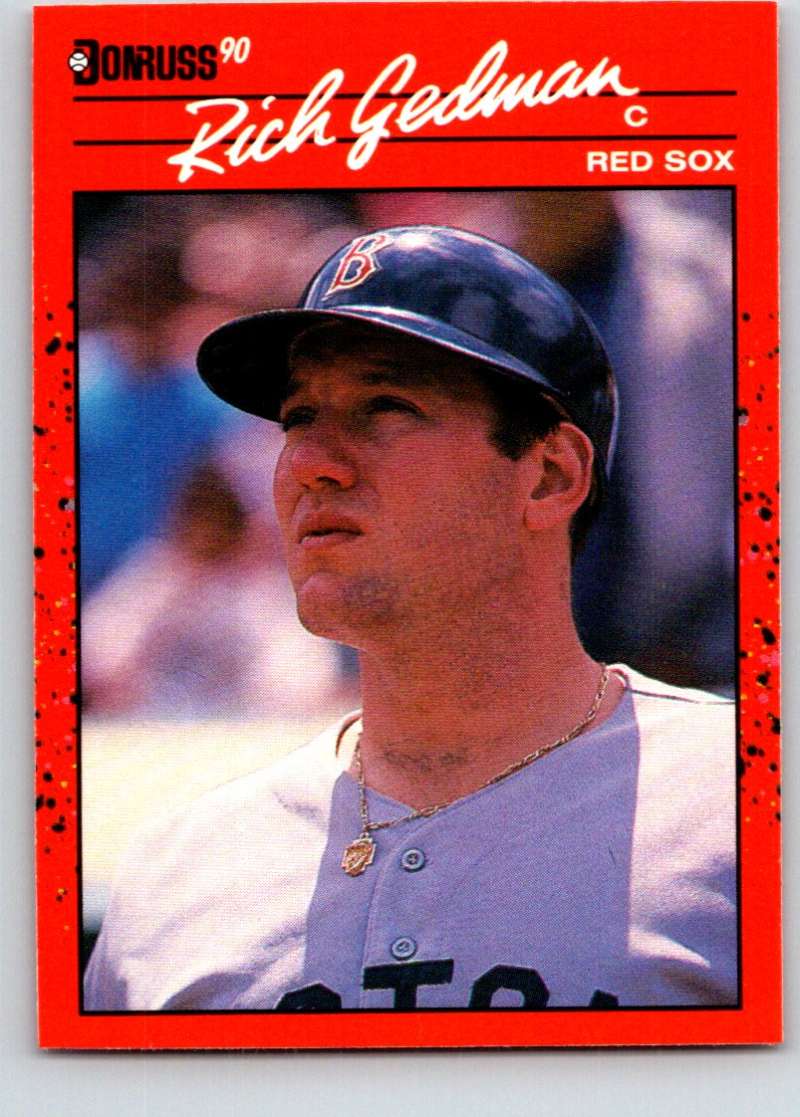 1990 Donruss #346 Rich Gedman Mint  Image 1