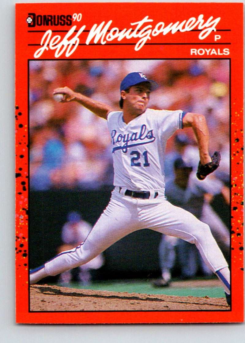 1990 Donruss #380 Jeff Montgomery Mint  Image 1