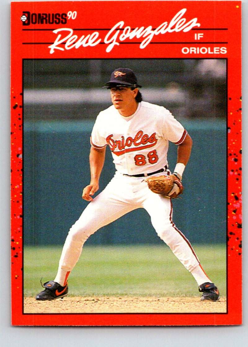 1990 Donruss #401 Rene Gonzales Mint  Image 1