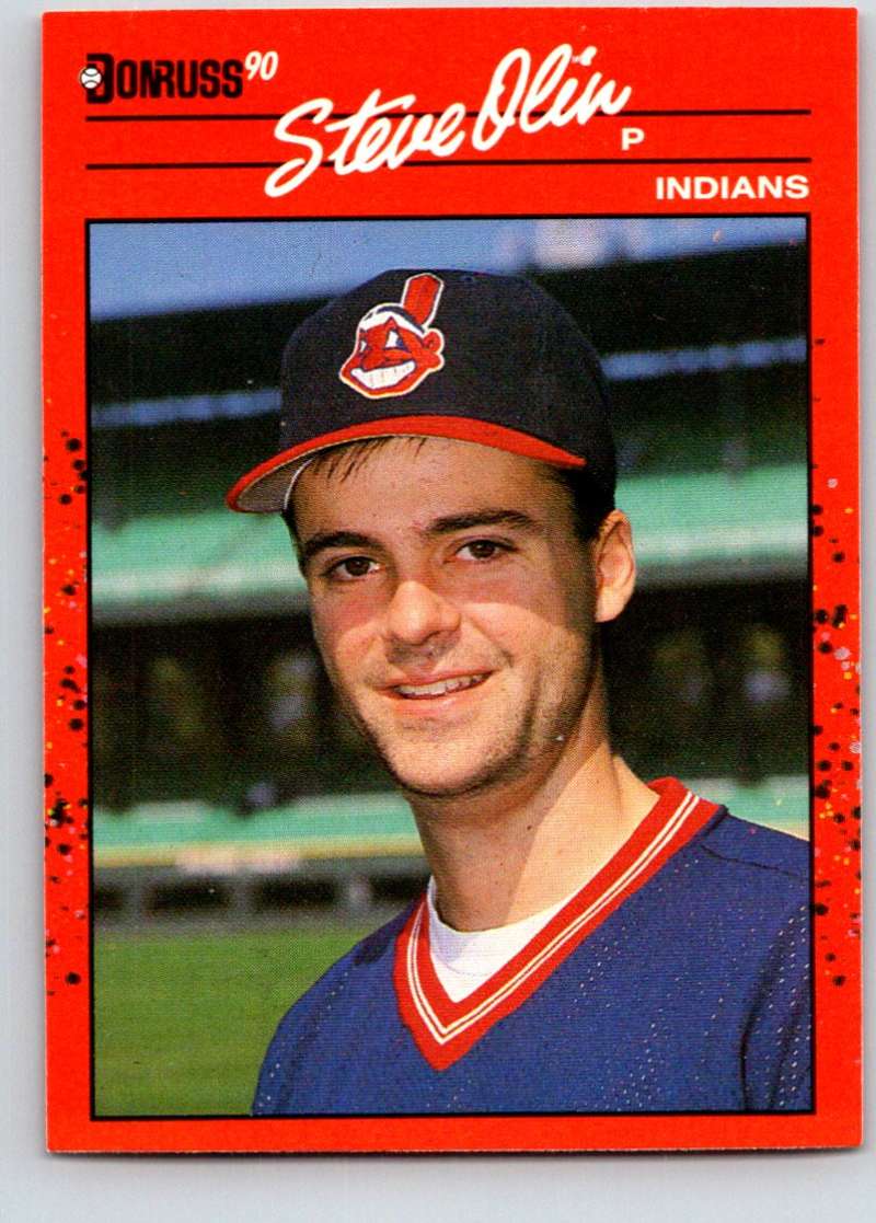 1990 Donruss #438 Steve Olin Mint RC Rookie Image 1