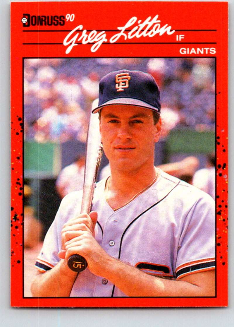 1990 Donruss #453 Greg Litton Mint  Image 1