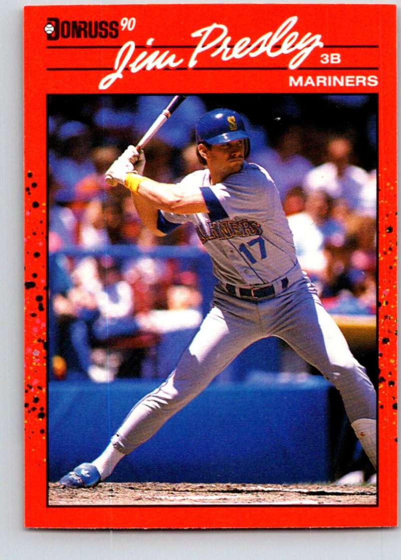 1990 Donruss #497 Jim Presley Mint  Image 1