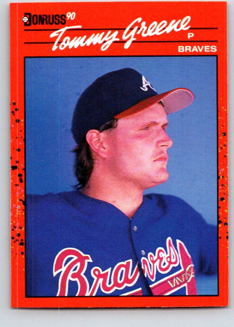 1990 Donruss #576 Tommy Greene Mint RC Rookie Image 1