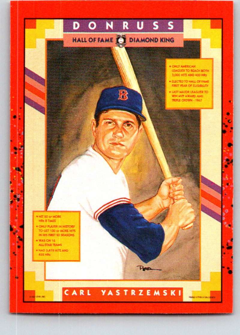 1990 Donruss #588 Carl Yastrzemski Mint  Image 1